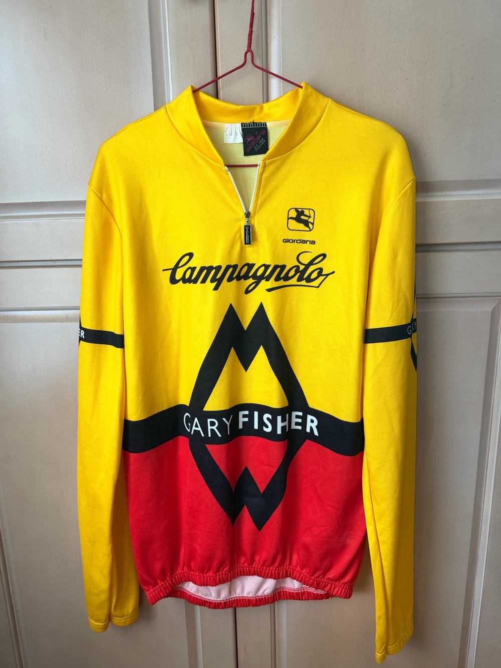 Vintage Gary Fisher Yellow Cycling Jersey